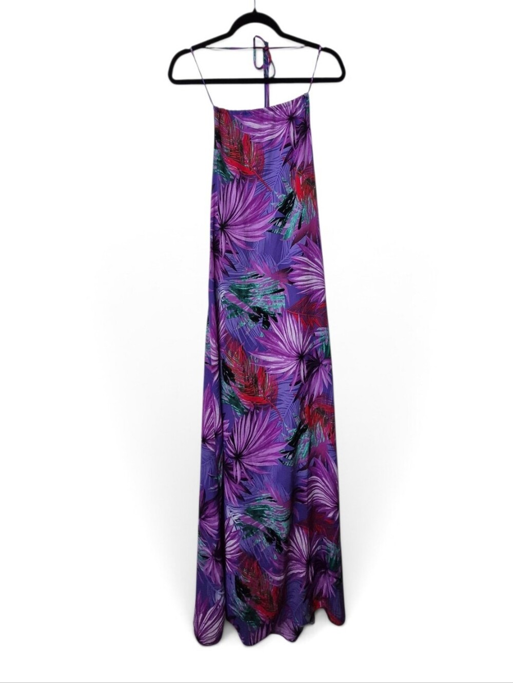 Buddy Love NWT Violet Hawaiian Nights Purple Halter Maxi Dress Small - Picture 2 of 7